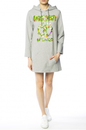 Hooded dress with logo, zdjęcie 2 Hooded dress with logo od Moschino